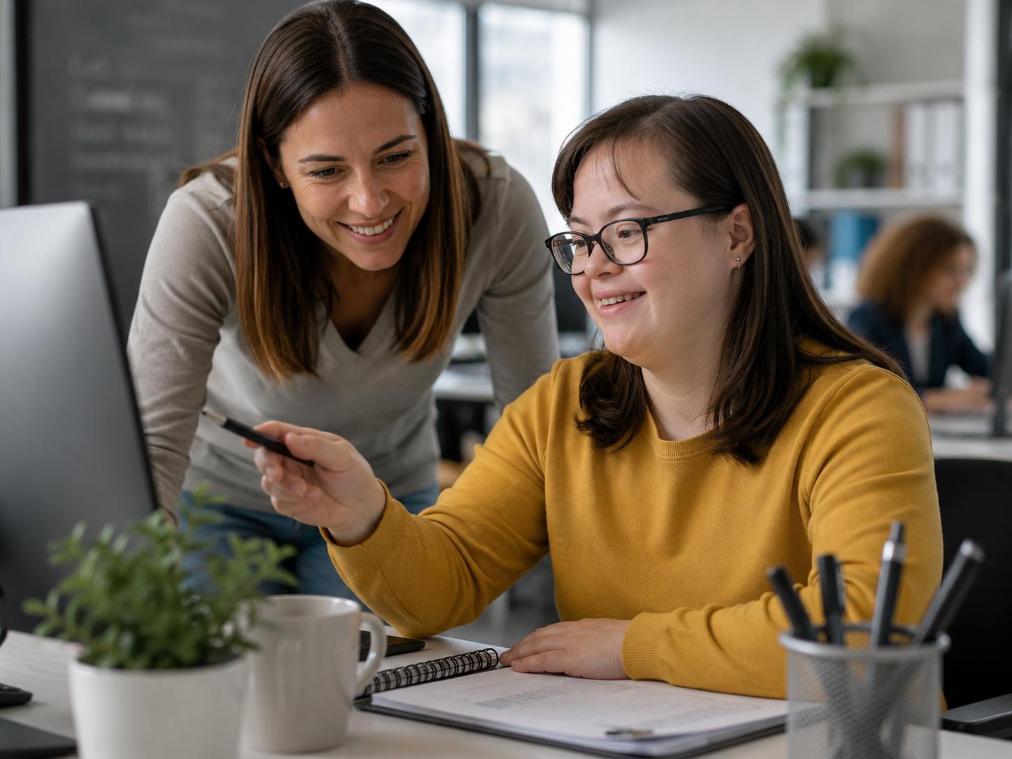 Collaboration avec une personne porteuse de trisomie en milieu professionnel